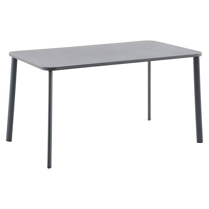 Sunfun Gastro Gartentisch (L x B x H: 142,5 x 82,5 x 75 cm, Stahl, Night-Grey, Stapelbar) | BAUHAUS