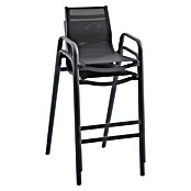 Sunfun Gastro Vrtni barski stol  (Jeklo, Tekstil, Možnost nakladanja, Antracit, Š x G x V: 53,5 x 74 x 110 cm) | 8350 - Stühle Textilen | ICAB - Sommermöbel Stühle | ICA - Sommermöbel | IC - Freizeit im Garten | I - Stadtgarten | BAUHAUS
