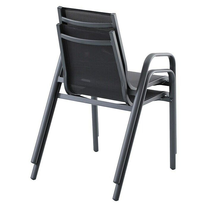 Sunfun Gastro Vrtni fotelj Gastro  (Jeklo, Tekstil, Možnost nakladanja, Antracit, Š x G x V: 57,5 x 68,5 x 88 cm) | 8350 - Stühle Textilen | ICAB - Sommermöbel Stühle | ICA - Sommermöbel | IC - Freizeit im Garten | I - Stadtgarten | BAUHAUS