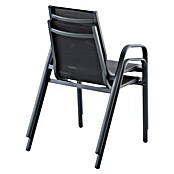 Sunfun Gastro Vrtni fotelj Gastro  (Jeklo, Tekstil, Možnost nakladanja, Antracit, Š x G x V: 57,5 x 68,5 x 88 cm) | 8350 - Stühle Textilen | ICAB - Sommermöbel Stühle | ICA - Sommermöbel | IC - Freizeit im Garten | I - Stadtgarten | BAUHAUS