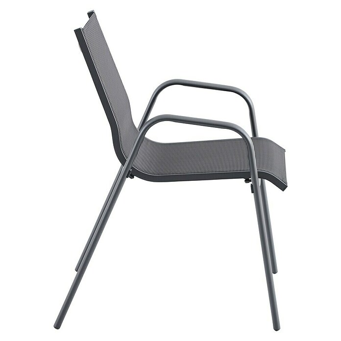 Sunfun Gastro Vrtni fotelj Gastro  (Jeklo, Tekstil, Možnost nakladanja, Antracit, Š x G x V: 57,5 x 68,5 x 88 cm) | 8350 - Stühle Textilen | ICAB - Sommermöbel Stühle | ICA - Sommermöbel | IC - Freizeit im Garten | I - Stadtgarten | BAUHAUS