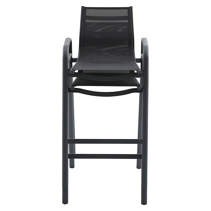 Sunfun Gastro Vrtni barski stol  (Jeklo, Tekstil, Možnost nakladanja, Antracit, Š x G x V: 53,5 x 74 x 110 cm) | 8350 - Stühle Textilen | ICAB - Sommermöbel Stühle | ICA - Sommermöbel | IC - Freizeit im Garten | I - Stadtgarten | BAUHAUS