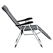 Sunfun Campingstuhl mit Kopfkissen (B x T x H: 57 x 80 x 118 cm, Night-Grey, Aluminium, Textilene) | BAUHAUS