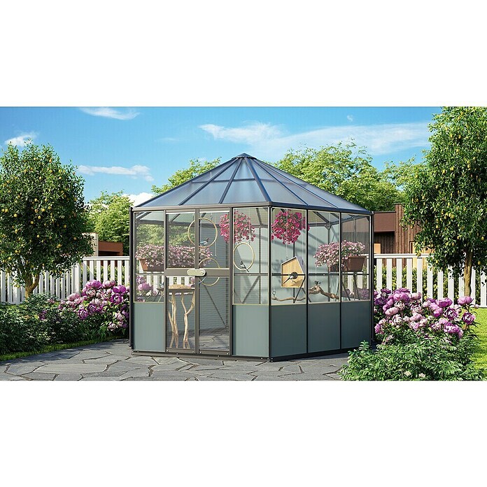 Vitavia Voliere Circus (L x B x H: 383,3 x 336 x 283,7 cm, Aluminium, Schwarz) | BAUHAUS