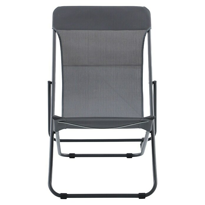Sunfun Strandstuhl (B x T x H: 60 x 77 x 89 cm, Stahl, Textil, Night-Grey) | BAUHAUS