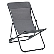 Sunfun Strandstuhl (B x T x H: 60 x 77 x 89 cm, Stahl, Textil, Night-Grey) | BAUHAUS