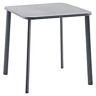 Sunfun Gastro Gartentisch (L x B x H: 74,5 x 75 x 74,5 cm, Stahl, Night-Grey, Stapelbar)