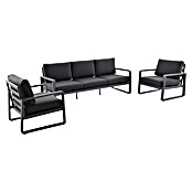 Sunfun Maja Loungesofa 3-Sitzer (B x T x H: 203 x 76 x 74,5 cm, Aluminium, Olefin, Night-Grey) | BAUHAUS