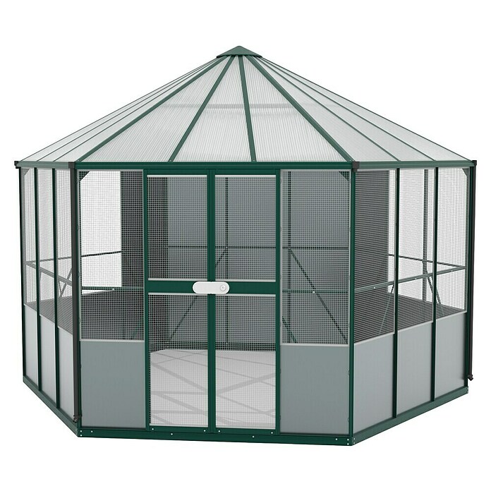 Vitavia Voliere Circus (L x B x H: 383,3 x 336 x 283,7 cm, Aluminium, Smaragd) | BAUHAUS