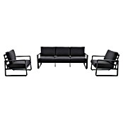 Sunfun Maja Loungesofa 3-Sitzer (B x T x H: 203 x 76 x 74,5 cm, Aluminium, Olefin, Night-Grey) | BAUHAUS