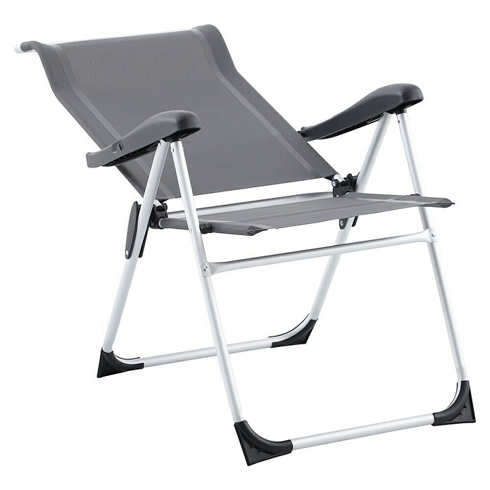 Sunfun Campingstuhl (B x T x H: 56 x 70,5 x 108 cm, Night-Grey, Aluminium, Textilene) | BAUHAUS
