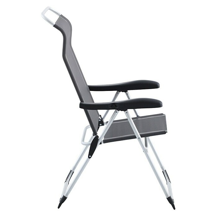 Sunfun Campingstuhl (B x T x H: 56 x 70,5 x 108 cm, Night-Grey, Aluminium, Textilene) | BAUHAUS