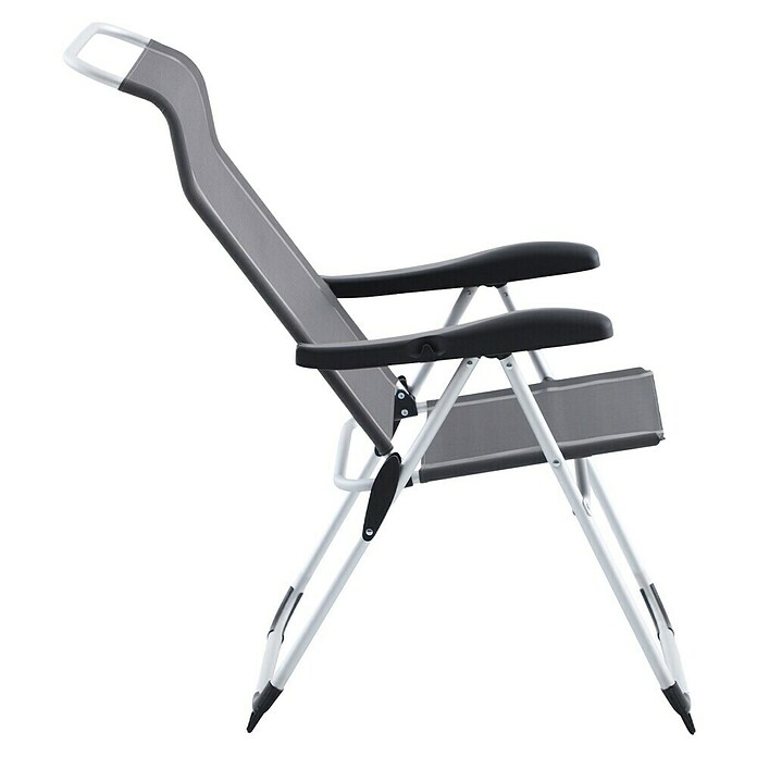 Sunfun Campingstuhl (B x T x H: 56 x 70,5 x 108 cm, Night-Grey, Aluminium, Textilene) | BAUHAUS