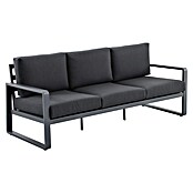 Sunfun Maja Loungesofa 3-Sitzer (B x T x H: 203 x 76 x 74,5 cm, Aluminium, Olefin, Night-Grey) | BAUHAUS