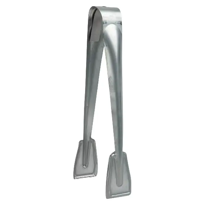 Brikettzange - Silber - Hier ist eine silberne Eiszange für Eiswürfel oder andere kleine Gegenstände. Sie ist ein praktisches Hilfsmittel in der Küche und an der Bar.