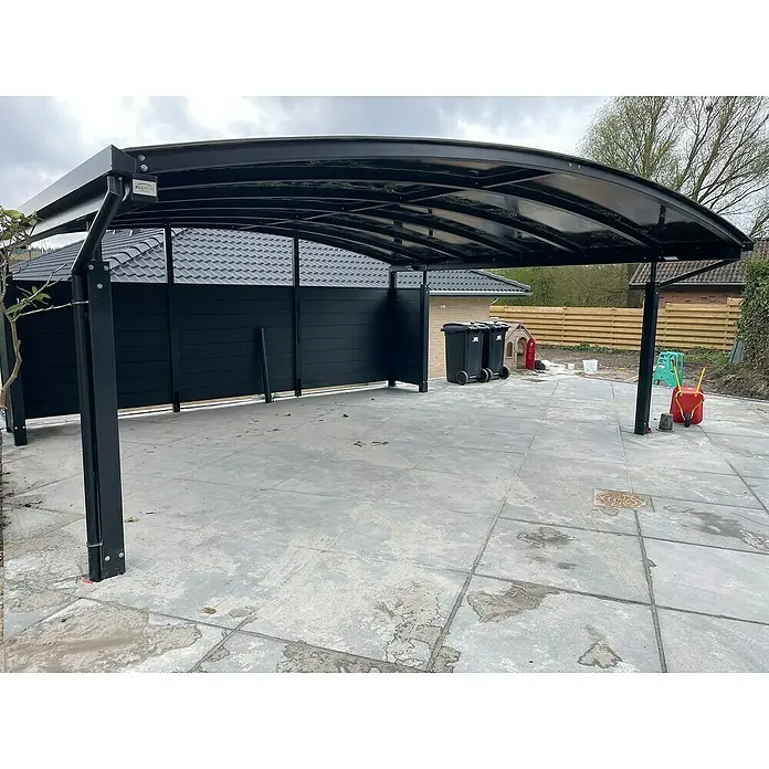 Allview Wandelement Calux Endwand - Passend für: Allview Doppelcarport Calux - Eine moderne, schwarze Carport-Überdachung bietet Schutz für Fahrzeuge und wertet das Grundstück auf. Stilvolles Design und robuste Bauweise vereint.