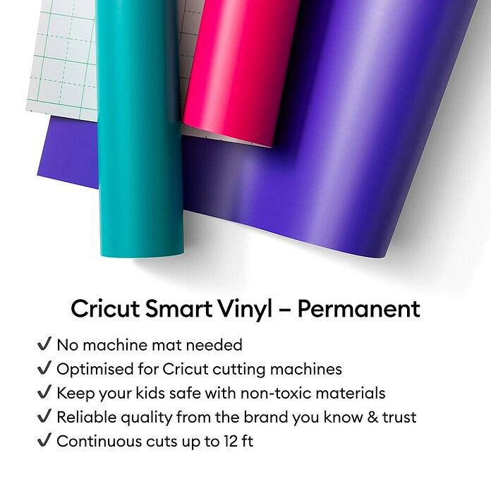 Cricut Vinylfolie Smart Vinyl Permanent (1 Stk., Party Pink, 91,4 x 33 cm, Selbstklebend) | BAUHAUS