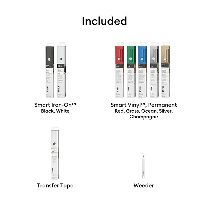 Cricut Vinylfolie Materials Starter Bundle (9 -tlg., Bunt) | BAUHAUS