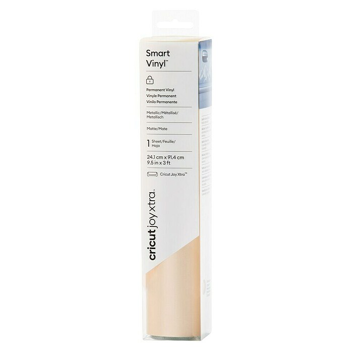 Cricut Joy Xtra Vinylfolie Smart Vinyl Permanent (1 Stk., Champagner, 91,4 x 24,1 cm) | BAUHAUS