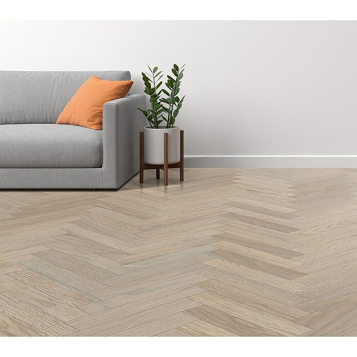 HB Composite Aqua Composite Vinylvloer (Visgraat, 750 x 150 x 4,5 mm, Timeless Oak) | BAUHAUS