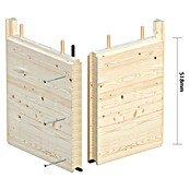 Palmako Caseta de jardín Grace (Medidas ext. (An x Pr): 483 x 497 cm, Madera, Natural) | BAUHAUS