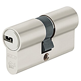 Abus Halve profielcilinder D10 (Aantal sleutels: 5 st., Installatielengte (binnen/buiten): 30/30 mm, Nikkel)