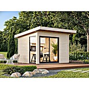 Palmako Caseta de jardín Andrea Slide Plus (Medidas ext. (An x Pr): 340 x 352 cm, Madera, Natural) | BAUHAUS