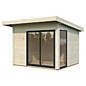 Palmako Caseta de jardín Andrea Slide Plus (Medidas ext. (An x Pr): 340 x 352 cm, Madera, Natural) | BAUHAUS