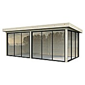 Palmako Caseta de jardín Lenna Set 702 Slide Plus (Medidas ext. (An x Pr): 628 x 340 cm, Madera, Natural) | BAUHAUS