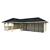 Palmako Caseta de jardín Bianca Set 520 Slide Plus (Medidas ext. (An x Pr): 960 x 672 cm, Madera, Natural) | BAUHAUS