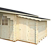 Palmako Caseta de jardín adosada (Medidas ext. (An x Pr): 255 x 187 cm, Madera, Natural) | BAUHAUS