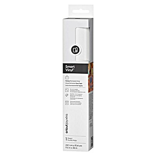 Cricut Joy Xtra Vinylfolie Smart Vinyl Permanent (1 Stk., Weiß, 91,4 x 24,1 cm)
