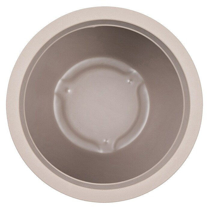 Siena Garden Pflanztopf Bristol (Außenmaß (Ø x H): 50 x 38,4 cm, Kunststoff, Taupe) | BAUHAUS