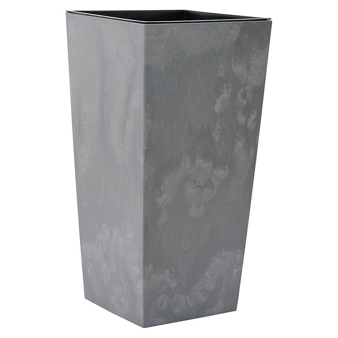 Siena Garden Pflanzsäule eckig Nizza Stone (Außenmaß (L x B x H): 40 x 40 x 75 cm, Kunststoff, Grau) | BAUHAUS