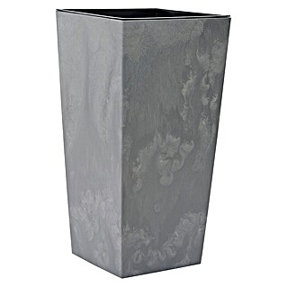 Siena Garden Pflanzsäule eckig Nizza Stone (Außenmaß (L x B x H): 40 x 40 x 75 cm, Kunststoff, Grau)