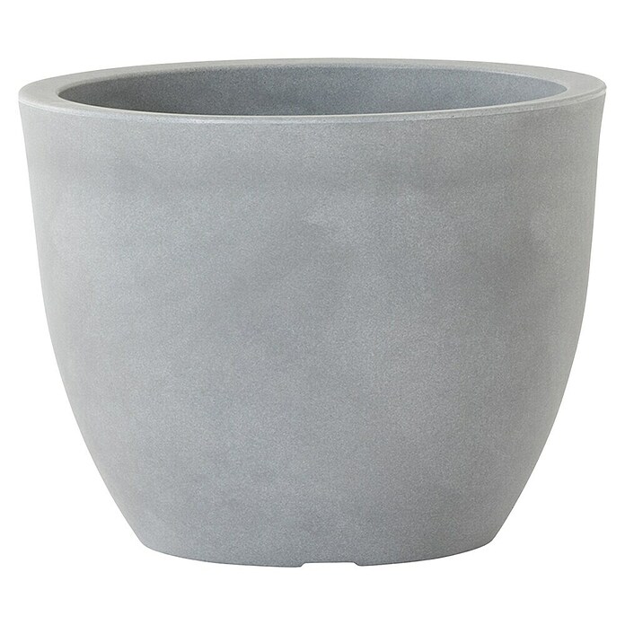 Siena Garden Pflanztopf Bristol (Außenmaß (Ø x H): 50 x 38,4 cm, Kunststoff, Grau) | BAUHAUS