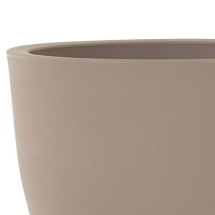 Siena Garden Pflanztopf Bristol (Außenmaß (Ø x H): 50 x 38,4 cm, Kunststoff, Taupe) | BAUHAUS