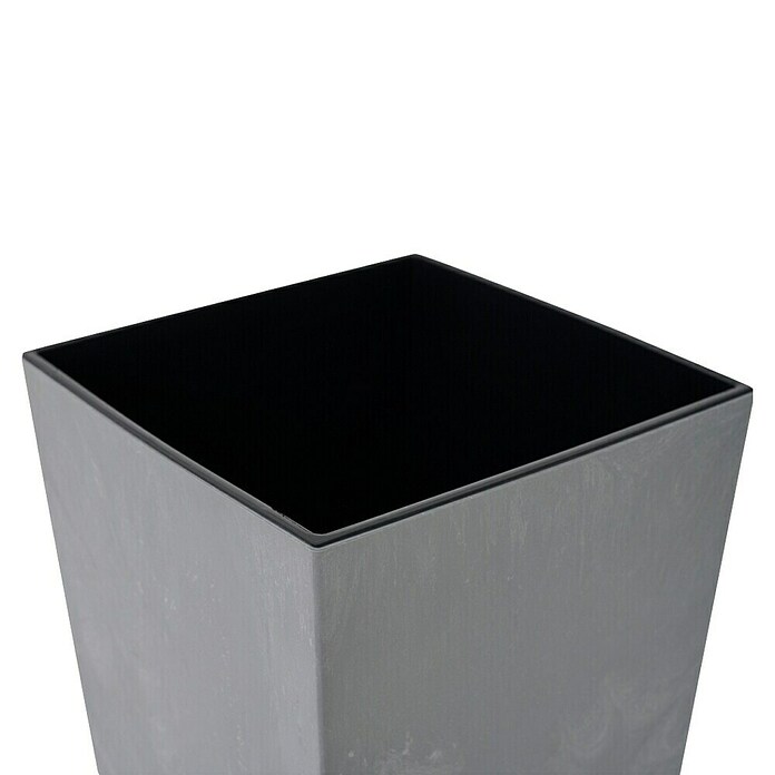 Siena Garden Pflanzsäule eckig Nizza Stone (Außenmaß (L x B x H): 30 x 30 x 57 cm, Kunststoff, Grau) | BAUHAUS
