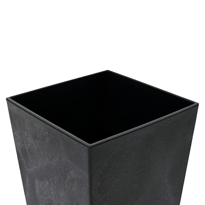 Siena Garden Pflanzsäule eckig Nizza Stone (Außenmaß (L x B x H): 40 x 40 x 75 cm, Kunststoff, Schwarz) | BAUHAUS