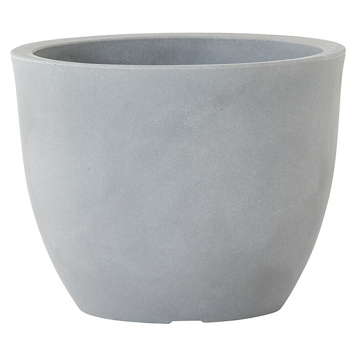 Siena Garden Pflanztopf Bristol (Außenmaß (Ø x H): 45 x 35 cm, Kunststoff, Grau) | BAUHAUS