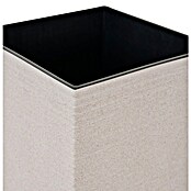 Siena Garden Pflanzsäule eckig Nizza Groove (Außenmaß (L x B x H): 35 x 35 x 68 cm, Kunststoff, Creme Groove) | BAUHAUS