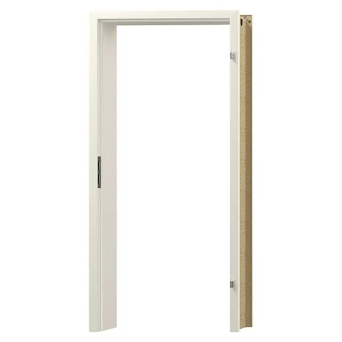 GetaDoor Laminit Türzarge GL 223 - 860 x 2.110 mm, Wandstärke: 185 mm, DIN Anschlag: Rechts, Weiß seidenmatt - Elegante Schiebetür mit minimalistischem Design. Die Tür besticht durch ihre klare Linienführung und die hochwertige Verarbeitung der Materialien.