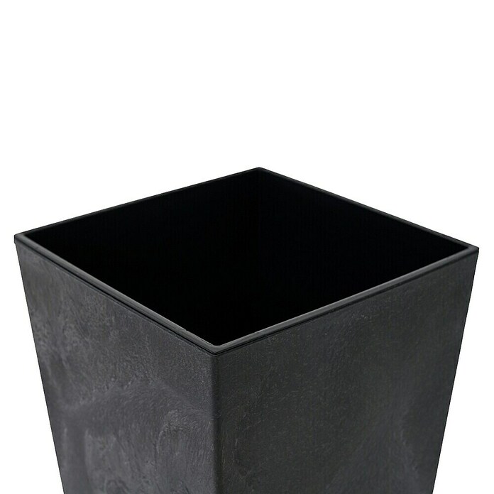 Siena Garden Pflanzsäule eckig Nizza Stone (Außenmaß (L x B x H): 30 x 30 x 57 cm, Kunststoff, Schwarz) | BAUHAUS