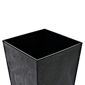 Siena Garden Pflanzsäule eckig Nizza Stone (Außenmaß (L x B x H): 30 x 30 x 57 cm, Kunststoff, Schwarz) | BAUHAUS