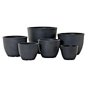 Siena Garden Pflanztopf Bristol (Außenmaß (Ø x H): 60 x 46 cm, Kunststoff, Anthrazit) | BAUHAUS