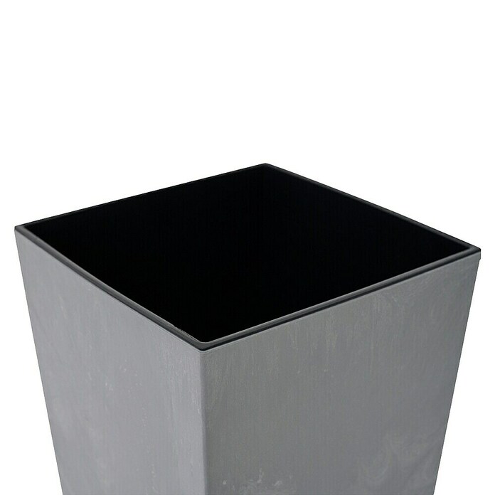 Siena Garden Pflanzsäule eckig Nizza Stone (Außenmaß (L x B x H): 40 x 40 x 75 cm, Kunststoff, Grau) | BAUHAUS