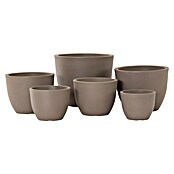 Siena Garden Pflanztopf Bristol (Außenmaß (Ø x H): 50 x 38,4 cm, Kunststoff, Taupe) | BAUHAUS