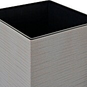 Siena Garden Pflanzsäule eckig Nizza Groove (Außenmaß (L x B x H): 35 x 35 x 68 cm, Kunststoff, Grau) | BAUHAUS