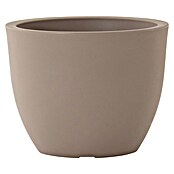 Siena Garden Pflanztopf Bristol (Außenmaß (Ø x H): 45 x 35 cm, Kunststoff, Taupe) | BAUHAUS