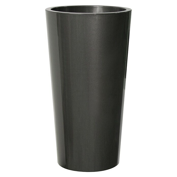Euro3plast Pflanzsäule rund Tuit (Außenmaß (Ø x H): 33 x 61 cm, Kunststoff, Anthrazit Glänzend) | BAUHAUS